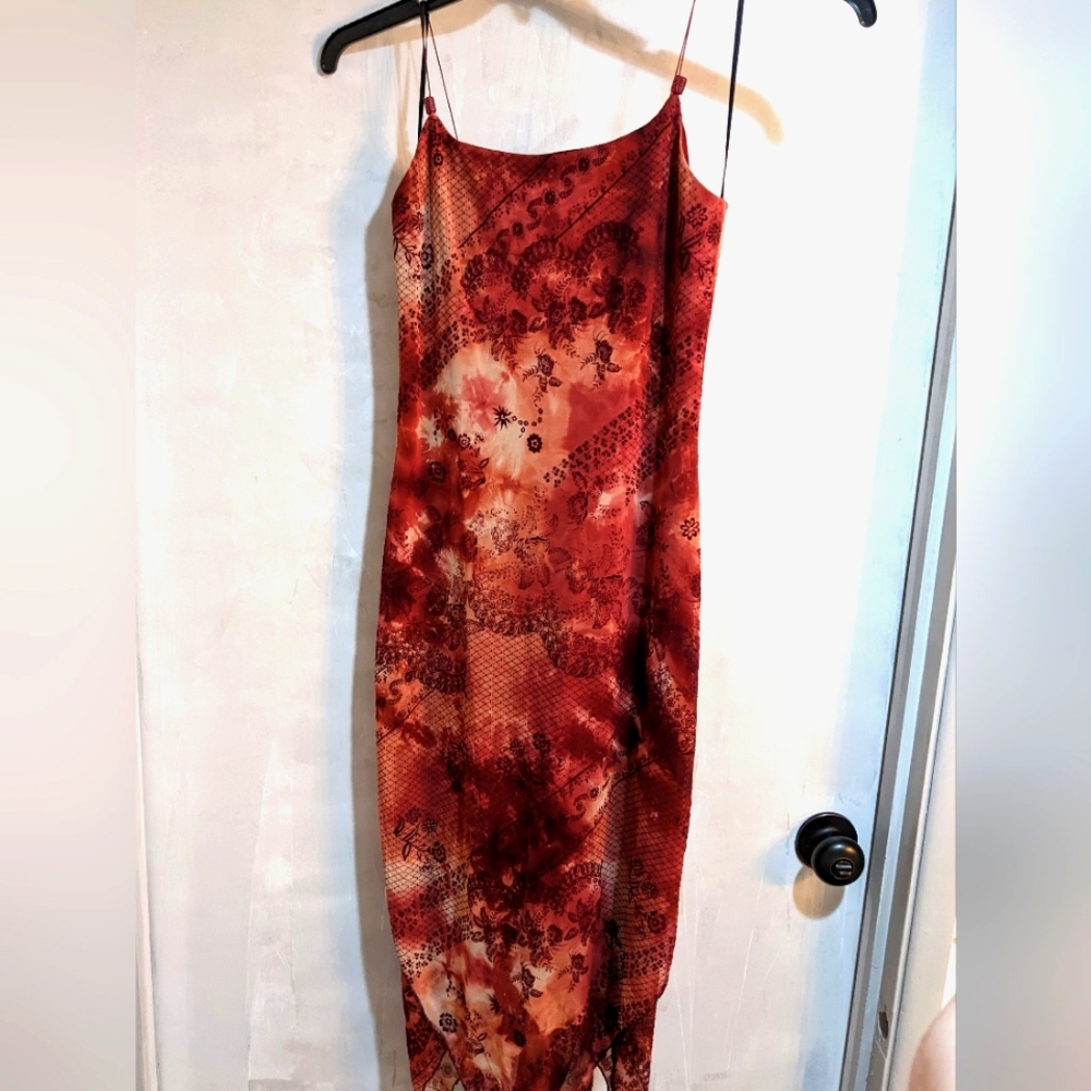 Beautiful Micromesh Thin Strap Summer y2k Dress